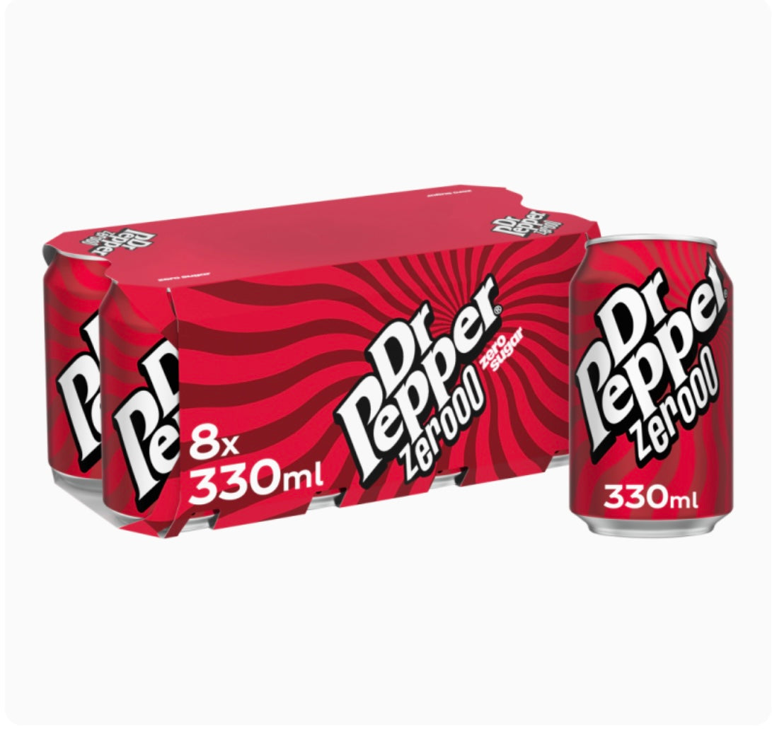 DR Pepper Zero 500ml - 24 Pack