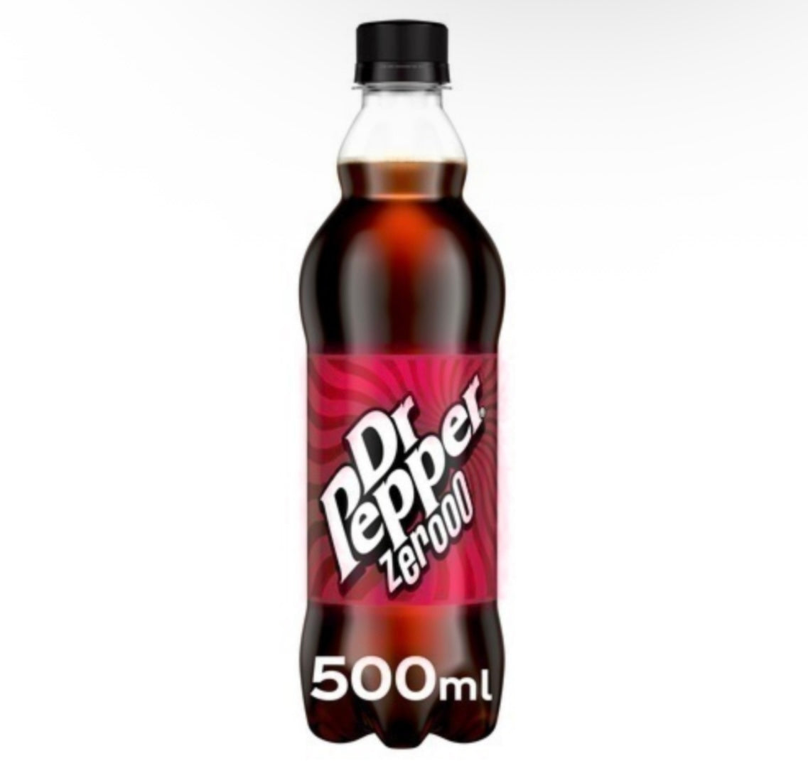 DR Pepper Zero 500ml - Single Bottle