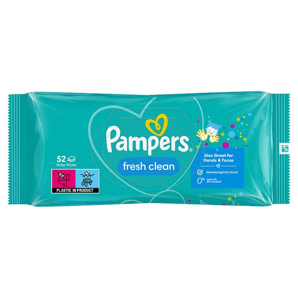 Pampers Fresh Clean Baby Wipes x 12 Pack