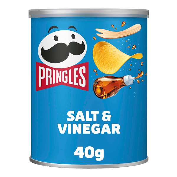 Pringles Salt & Vinegar Snacking Crisps 40g Pack
